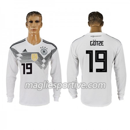 Completo Calcio Germania Gotze 19 Divisa Prima Mondiali 2018 ML